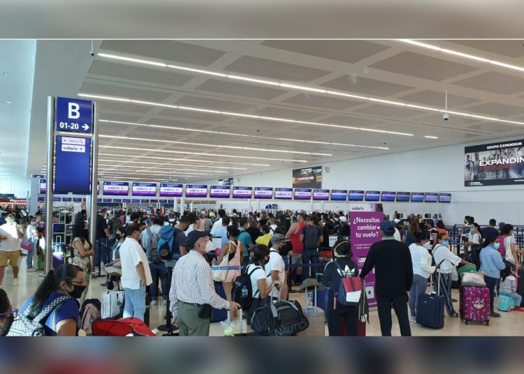 Salidas y llegadas en Aeropuerto Internacional de Cancún continúan a la alza