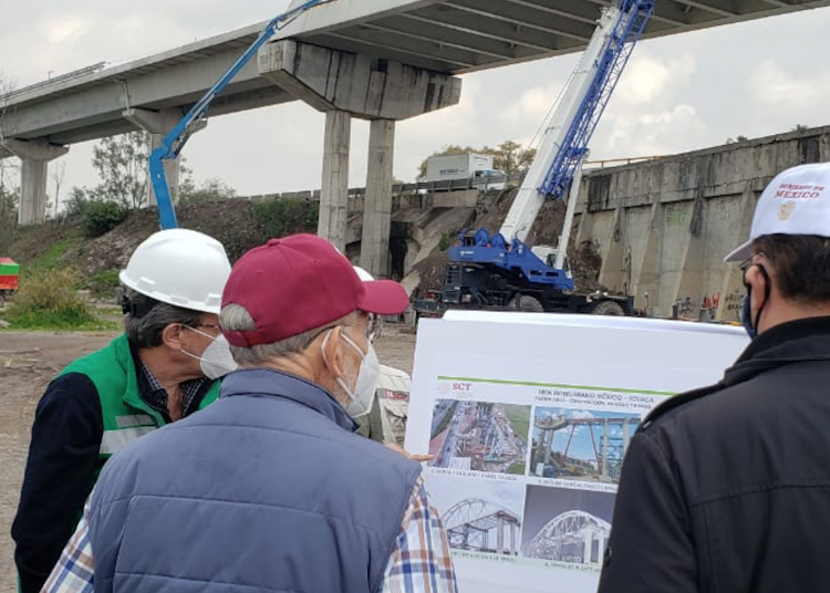 Nuevo titular de la SCT supervisa obras del Tren México-Toluca