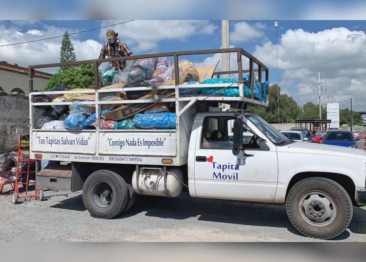 Municipio de corregidora recolecta tapas para el banco de tapitas