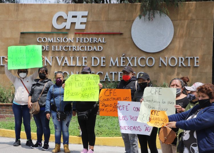 CFE deja sin agua a 300 mil habitantes de ecatepec en plena pandemia por COVID-19