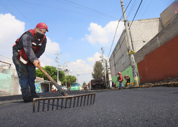 Repavimentan 19 avenidas de Ecatepec
