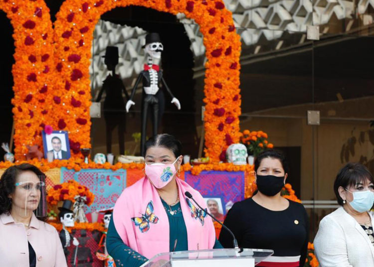 Cámara de Diputados realiza ofrenda a victimas de Covid-19