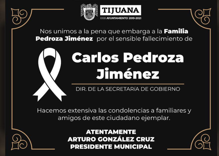 Lamenta Arturo González el fallecimiento del Director de Gobierno Municipal