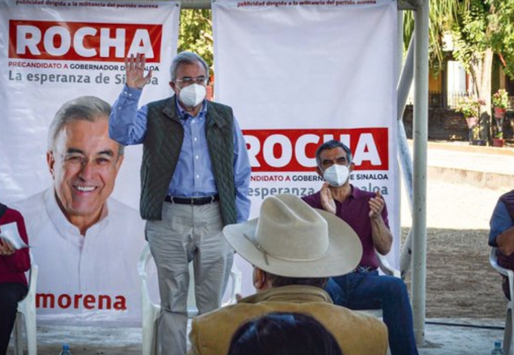 Rubén Rocha, candidato de Morena a Sinaloa, se vuelve a contagiar de Covid