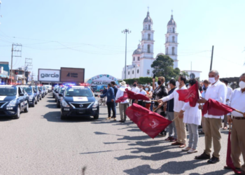 Refuerzan equipos para policías en Cárdenas, Tabasco