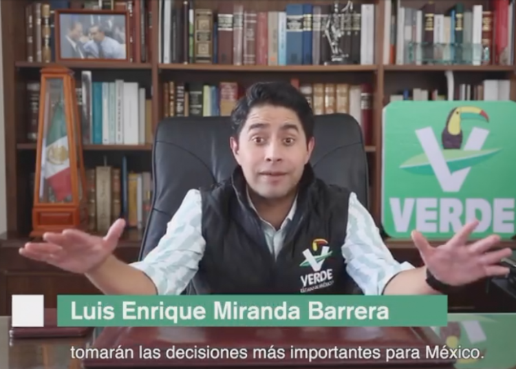 Hijo de Luis Miranda declina candidatura del Verde