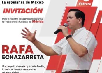 Rafael Echazarreta se registra ante Morena por la alcaldía de Mérida