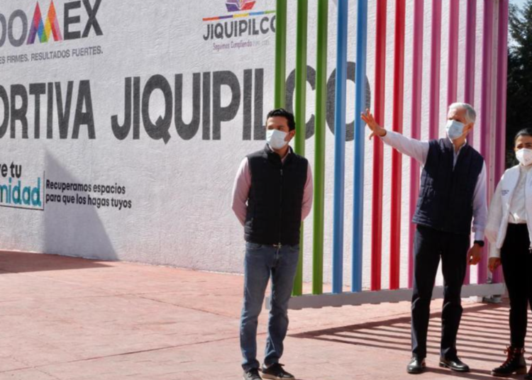 Del Mazo entrega obras de Unidad Deportiva Jiquipilco