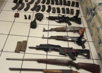 Guardia Nacional asegura armamento en Tecate