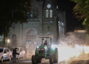 Desinfectan espacios públicos en municipios de Tlaxcala