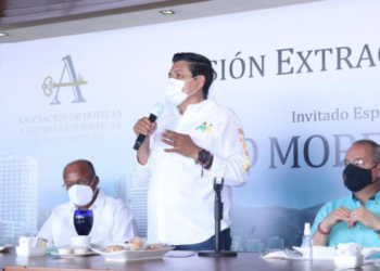 Candidato de alianza PRI-PRD, Mario  Moreno Arcos, se reúne con hoteleros de Acapulco