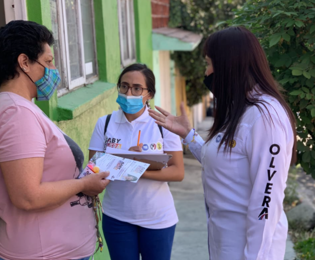 Gaby Olvera inicia campaña a una diputación por Naucalpan
