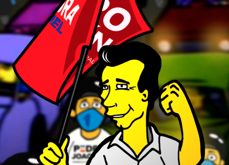 Pedro Joaquín se “simpsoniza” en campaña rumbo a la alcaldía de Cozumel