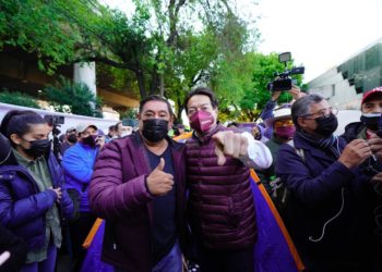 Mario Delgado y Félix Salgado