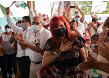 Tras caída en encuestas, Layda Sansores invoca al rugido del jaguar