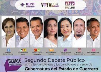 Sin la “Tora” Evelyn Salgado, hoy debaten siete candidatos al gobierno de Guerrero
