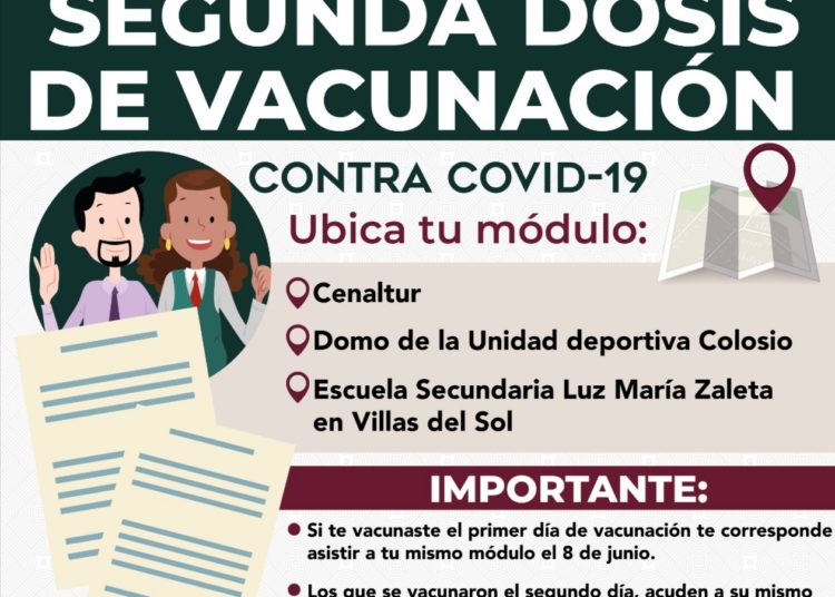 Aplican segunda dosis de vacuna contra Covid a adultos de 50 a 59 años en Solidaridad