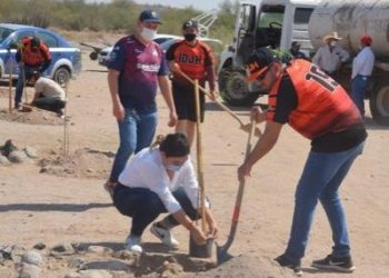 Realizan municipio de Hermosillo jornada de limpieza y forestación en Eco Parque