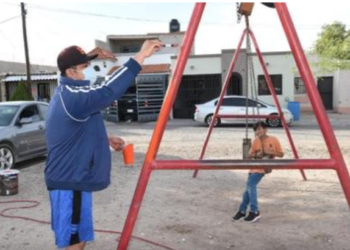 Lleva municipio de Hermosillo programa “Transforma Tu Entorno” al parque de la colonia Terranova