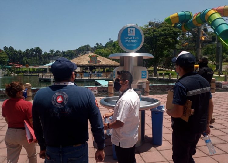 Supervisan balnearios de Yautepec ante riesgo por COVID-19