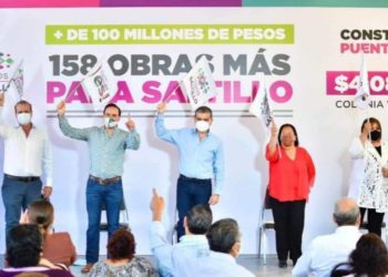 Arrancan Riquelme y Manolo Jiménez 40 obras simultáneas en Saltillo