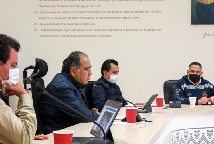 Evalúa Astudillo y autoridades daños y apoyo ante sismo de 7.1 y réplicas en Guerrero