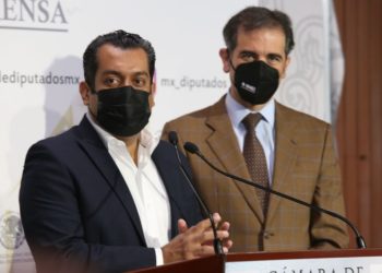 Dialogan presidentes del INE y de Cámara de Diputados sobre temas de interés nacional