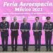 Acompaña Del Mazo al presidente López Obrador a la inauguración de la Feria Aeroespacial México 2021