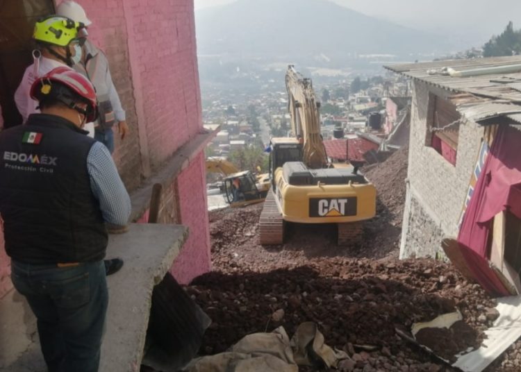 Continúan trabajos para Estabilizar zona de deslave del Chiquihuite