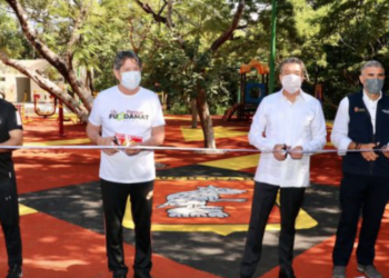 Entregan rehabilitación de Parque Fundamat en Tuxtla Gutiérrez