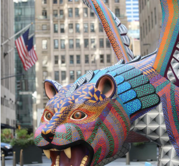 Alebrijes gigantes de Oaxaca conquistan con su magia el corazón de Nueva York