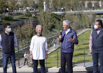 Entrega Alfredo del Mazo Parque de la Ciencia Fundadores en Toluca