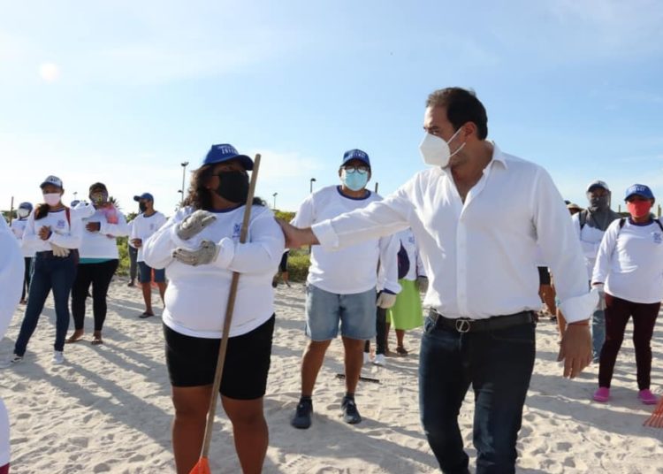 Inicia programa de limpieza de playas en Progreso