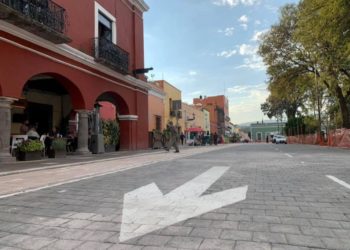 Reabren circulación vehicular en calles del Centro Histórico de Tlaxcala
