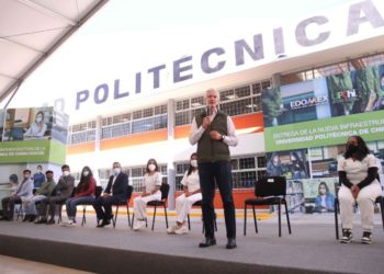 Entrega Alfredo Del Mazo nuevo edificio a la universidad politécnica de Chimalhuacán que impulsa la educación superior
