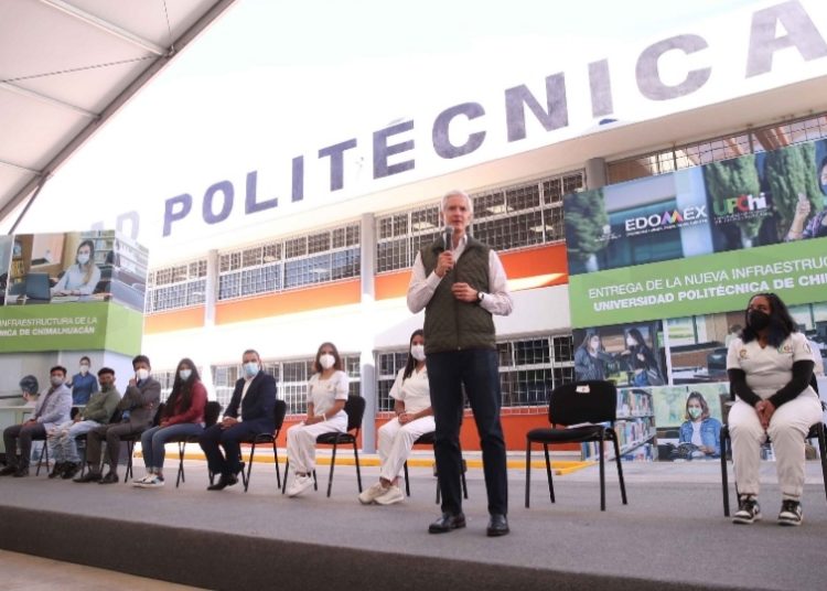 Entrega Alfredo Del Mazo nuevo edificio a la universidad politécnica de Chimalhuacán que impulsa la educación superior