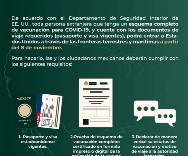 Reabre frontera terrestre entre México y EU tras 20 meses de cierre