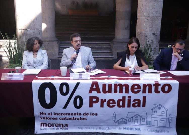 Regidores de Morena van contra aumento de impuestos y multas en Guadalajara