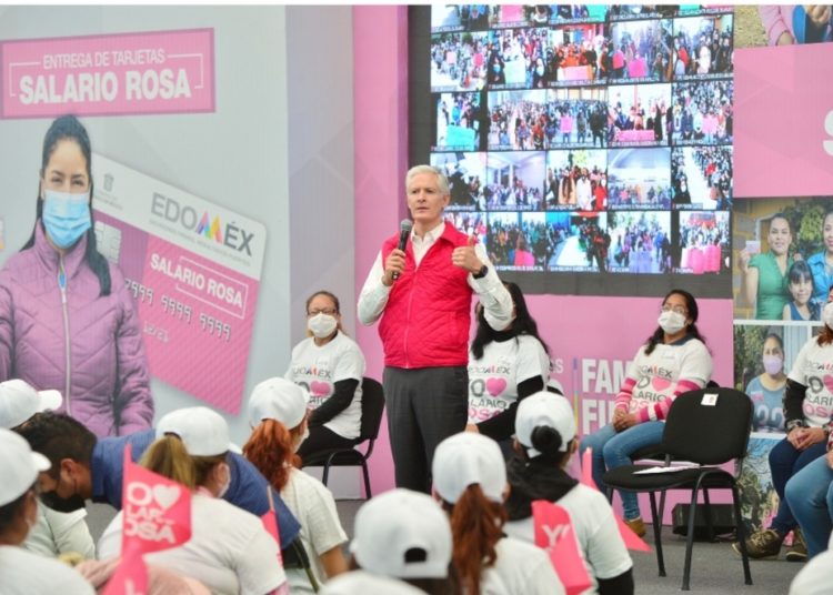 Salario rosa se entrega a las amas de casa porque gracias a ellas las familias salen adelante: Alfredo Del Mazo