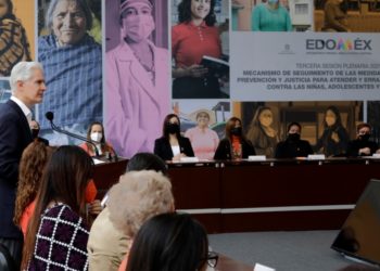 Llama Alfredo Del mazo a terminar con la violencia de género y reitera compromiso de proteger la vida y mejorar las oportunidades de las mexiquenses
