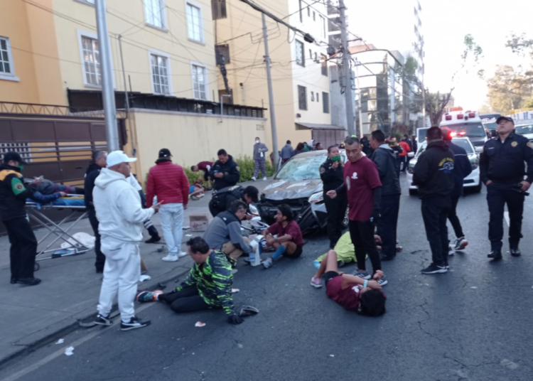 Ciclista atropella a ciclistas peregrinos que iban rumbo a la Basílica