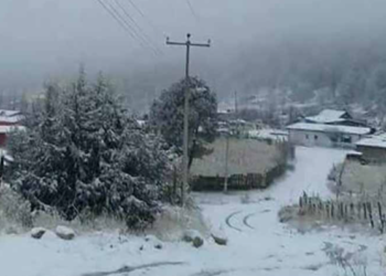 Alertan por nevadas en la mixteca oaxaqueña