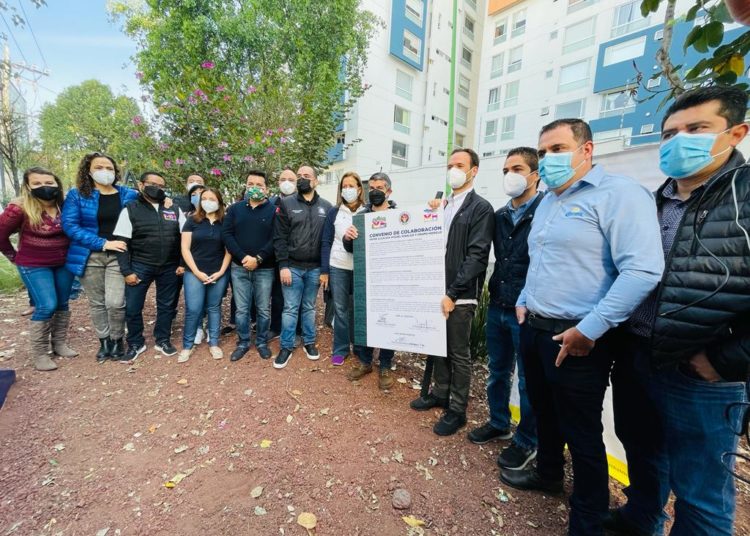 Firma MH convenio con Grupo Modelo para reverdecer parque lineal