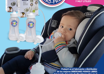 Biberón manos libres, una solución ante los temidos cólicos de los bebés