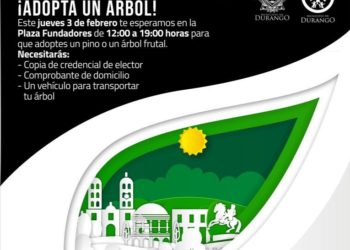 Municipio de Durango invita a la ciudadanía a adoptar un árbol