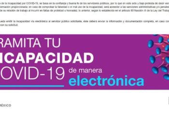 Continúa ISSEMYM otorgando incapacidades electrónicas por Covid-19