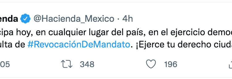 Hacienda viola la ley, al llamar a votar en la consulta de revocación