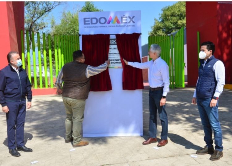 Entrega Alfredo Del Mazo rehabilitación de Unidad Deportiva “Nicolás Romero”, como parte del Programa Vive Tu Comunidad