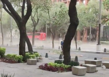 Gobierno capitalino emite alerta amarilla por fuertes vientos y lluvias