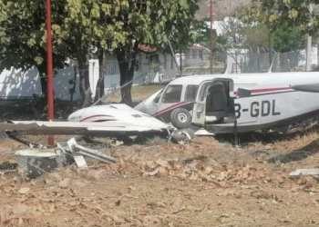 Sólo lesiones deja accidente de avioneta a la alcaldesa de Tepic, Geraldine Ponce